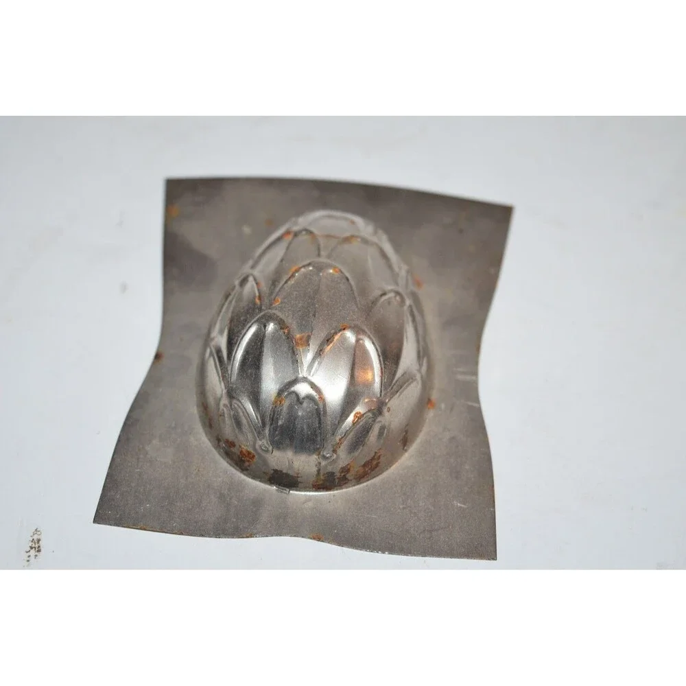 Vtg Chocolate Mold Easter Egg HALF‎ Artichoke vegetable pineapple??